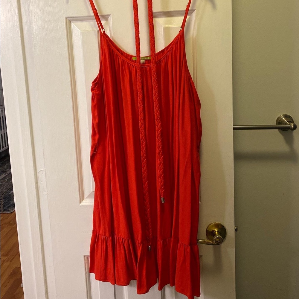 Gianni Bini Orange/Red Rope Dress